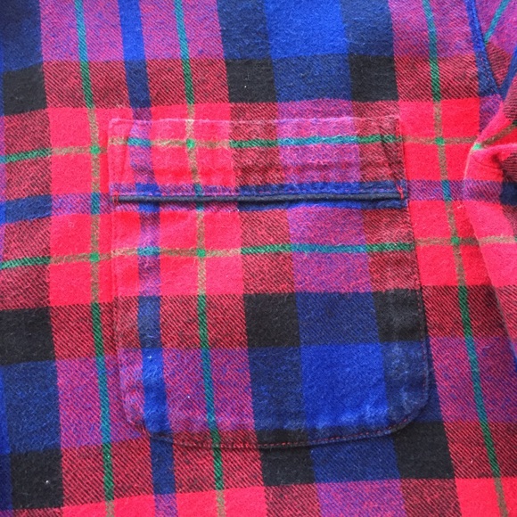 J. Crew Plaid Flannel Button Front Long Sleeve Pajama Top - Picture 5 of 10